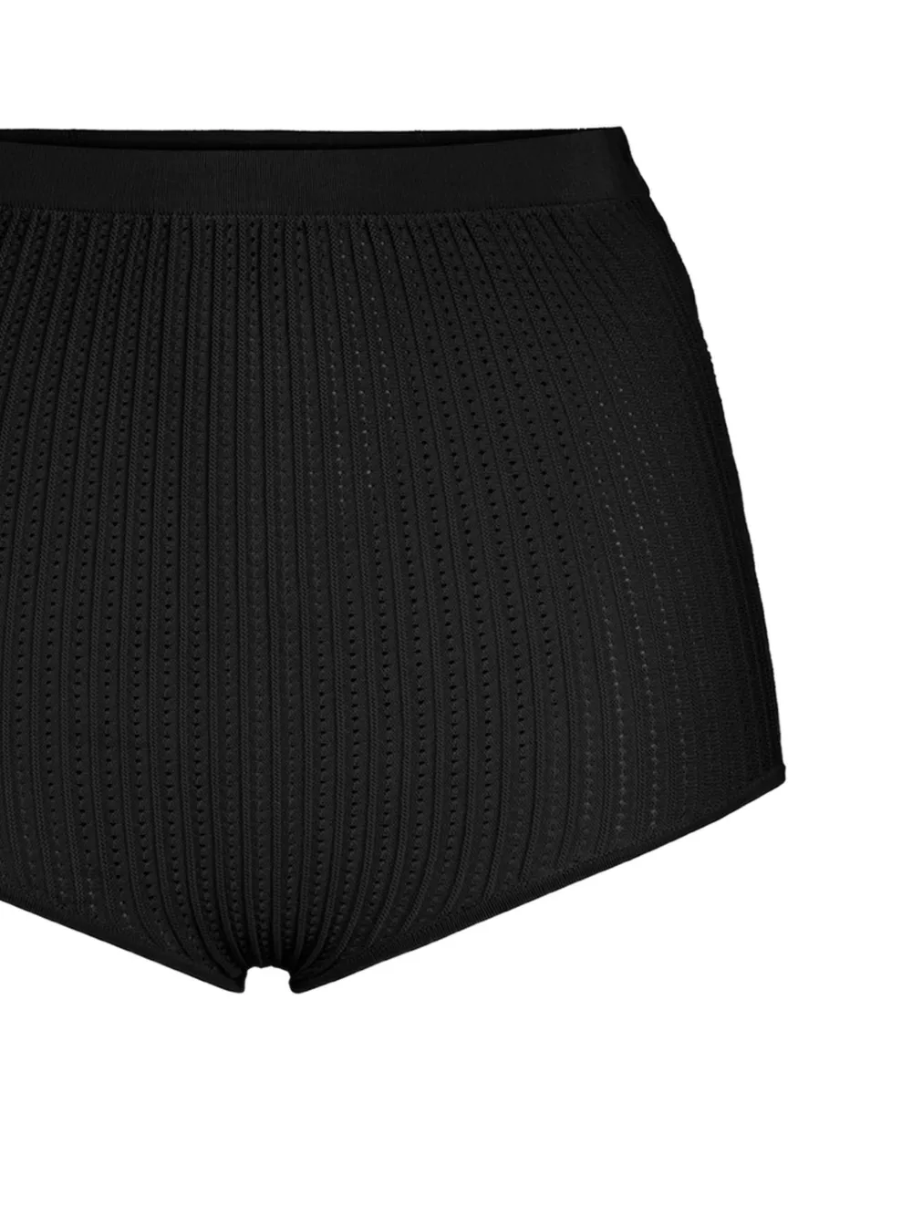 Elisabetta Franchi Shorts met tubulaire afwerking Zwart