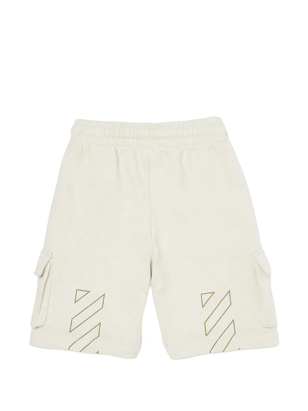 Off-White Kids Cargo shorts met Arrow-logo Beige