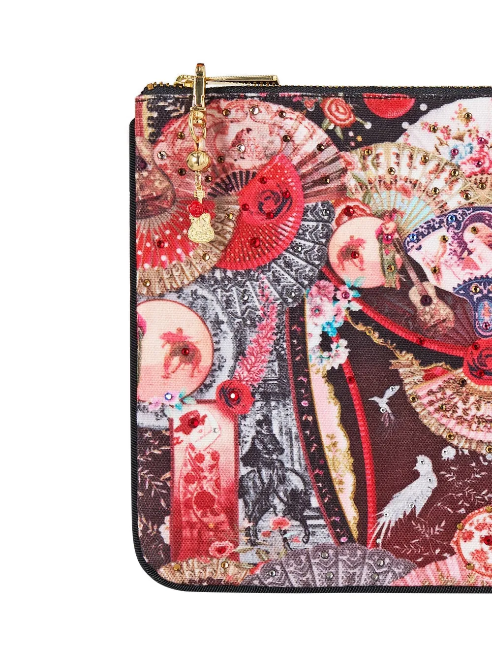  Camilla Embellished Clutch Bag - Black 