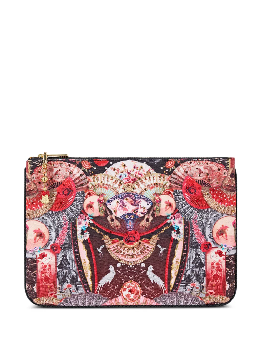 Camilla embellished clutch bag - Nero