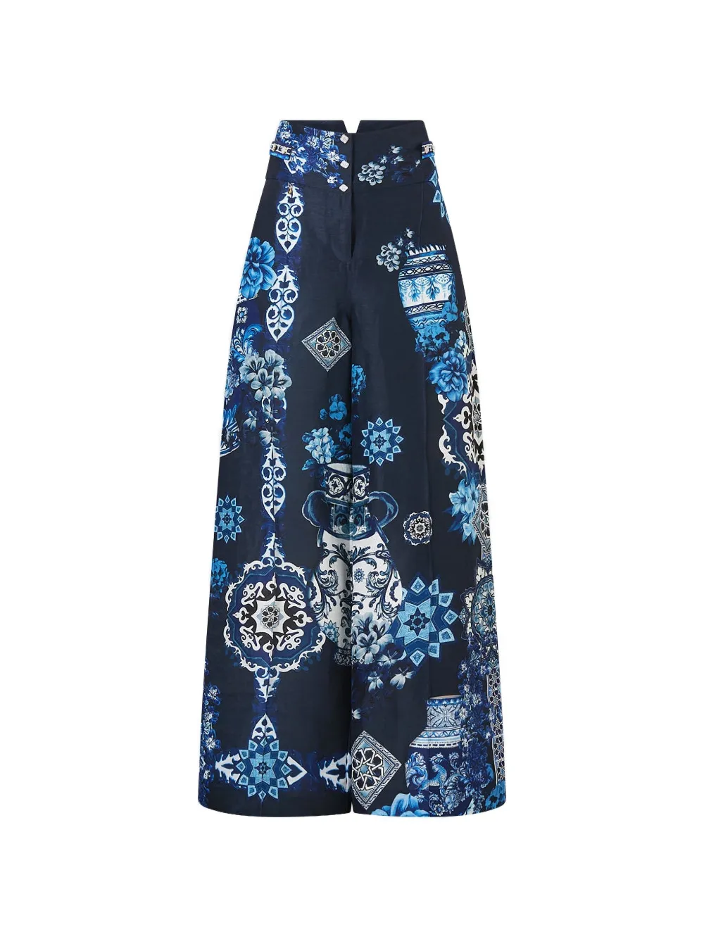Camilla A tiled wonderland trousers - Blu
