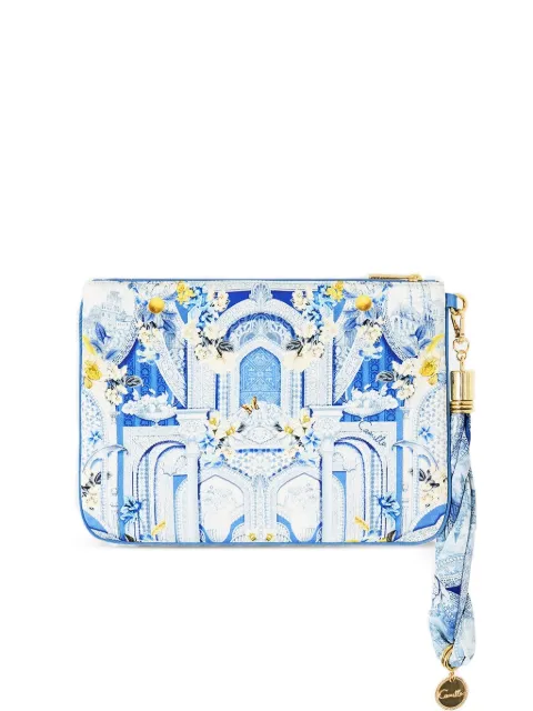 Camilla De nada granada clutch bag