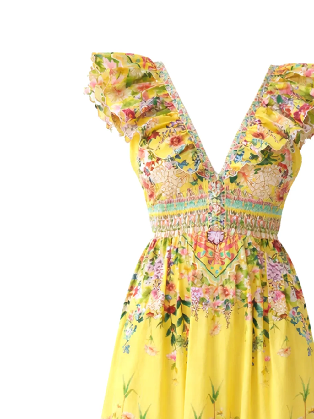  Camilla Lady Limonada Midi Dress - Yellow 