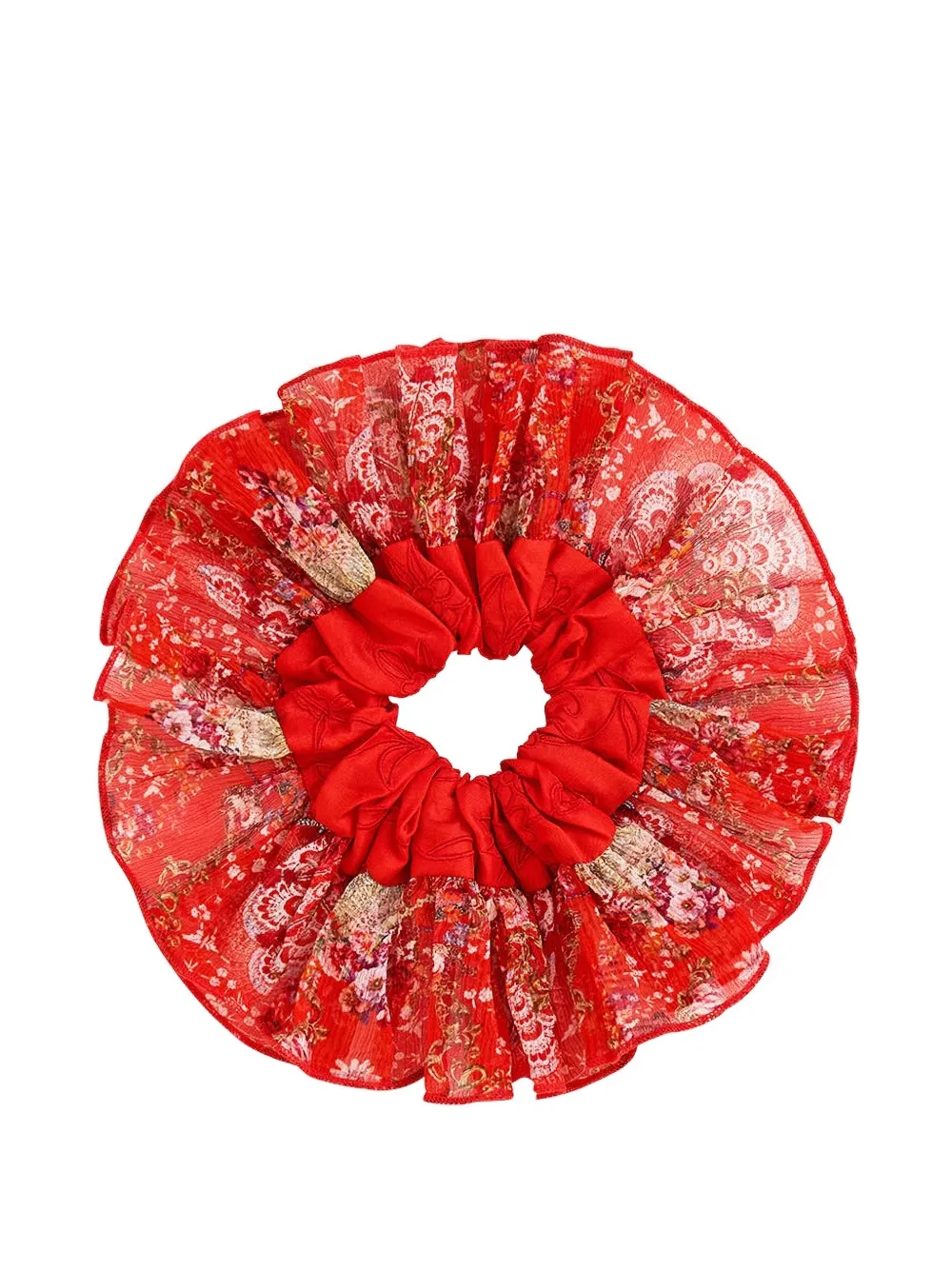 Camilla Olé Olé frill edge scrunchie - Rosso