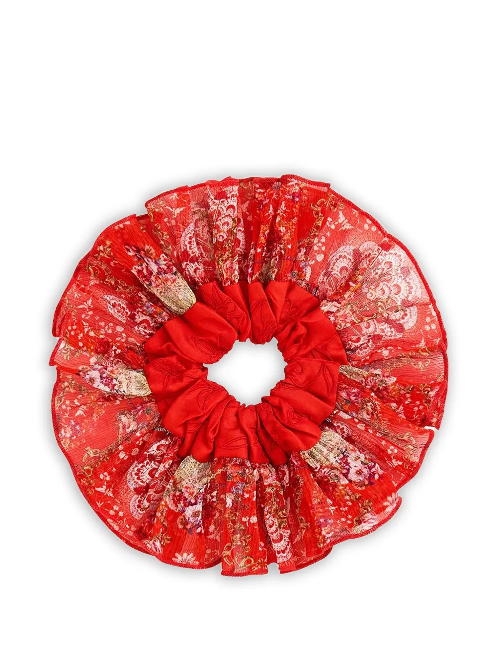 Camilla Olé Olé frill edge scrunchie - Rosso