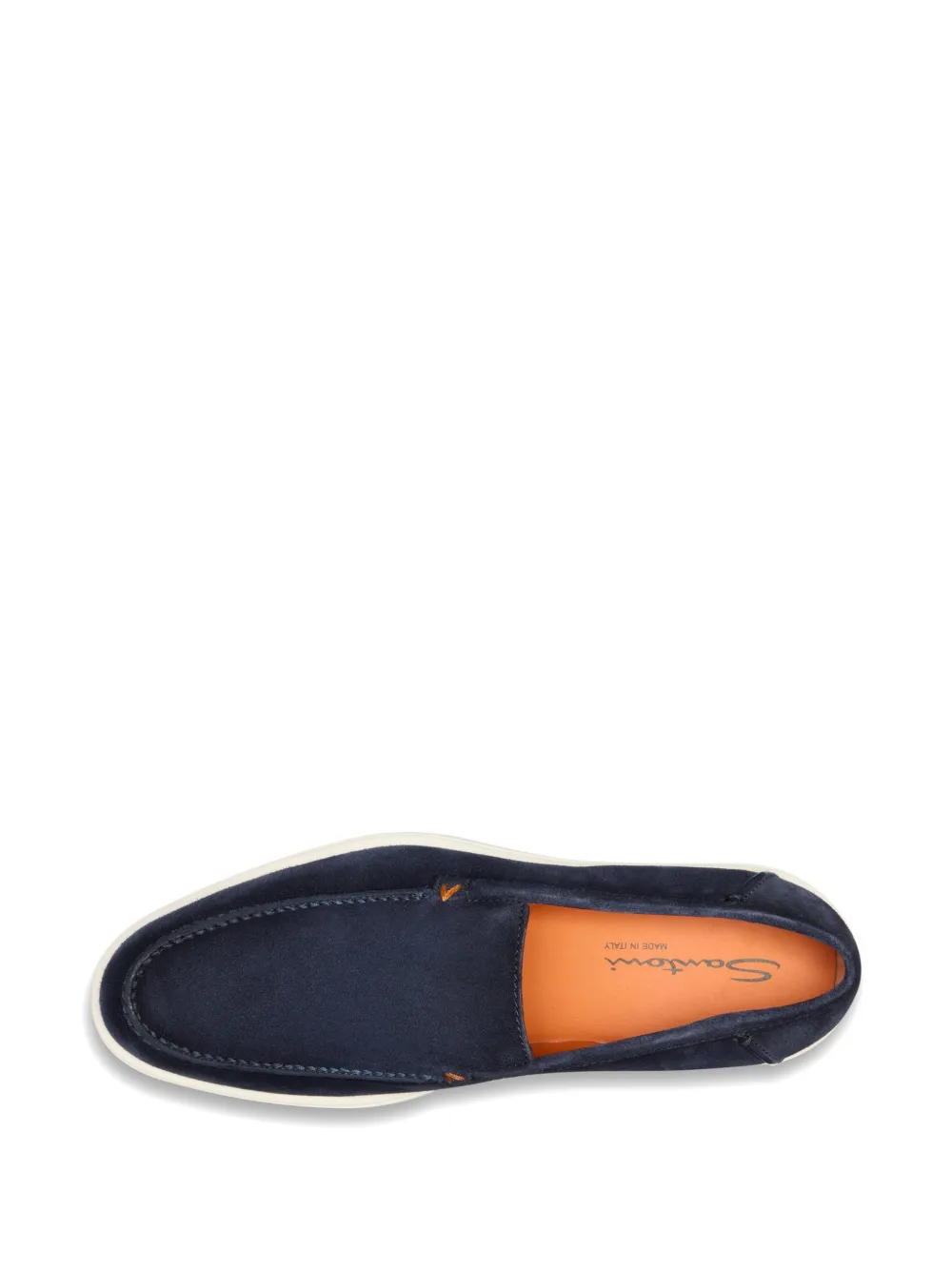 Santoni Detroit suède loafers Blauw