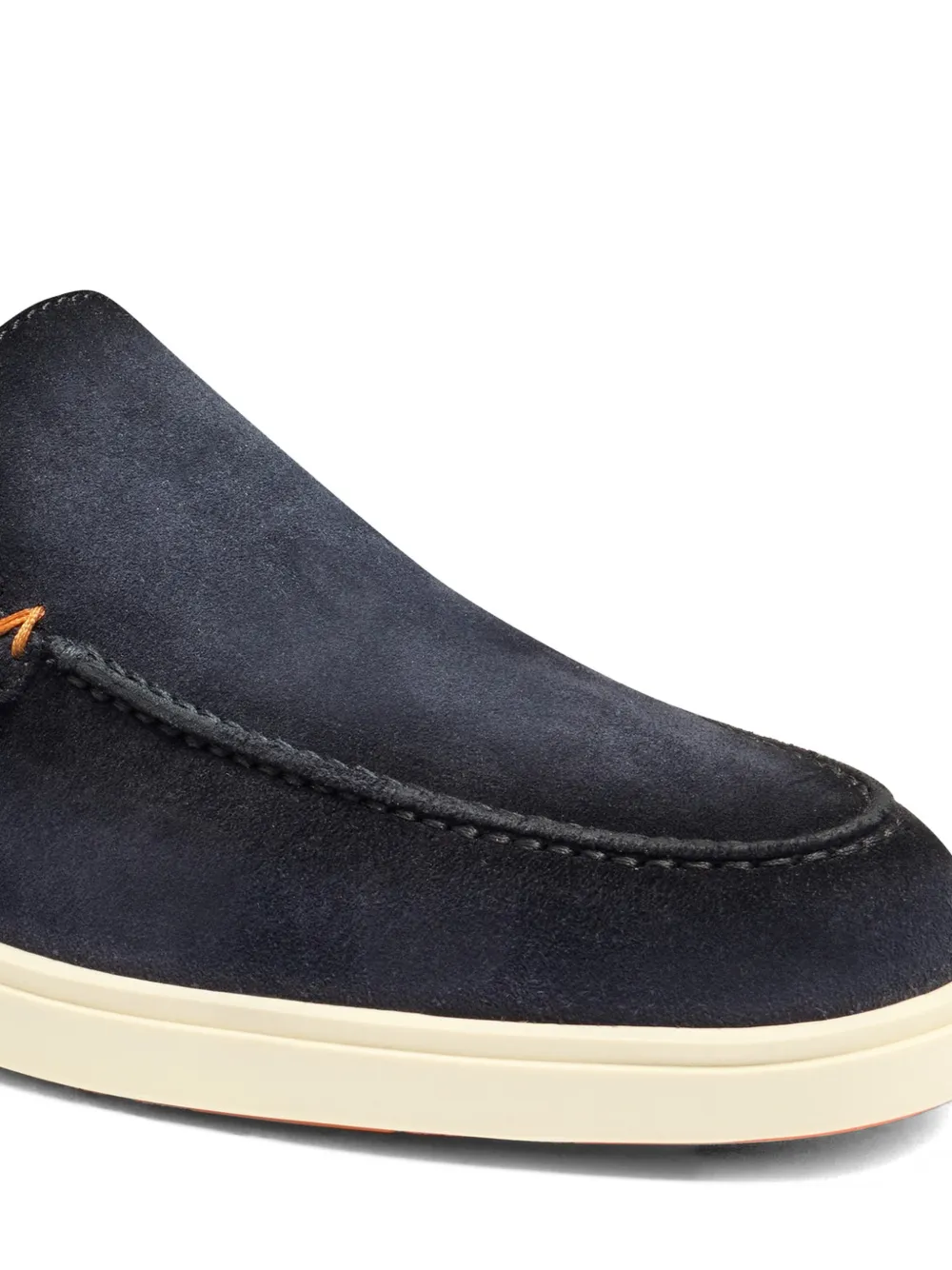Santoni Detroit suède loafers Blauw