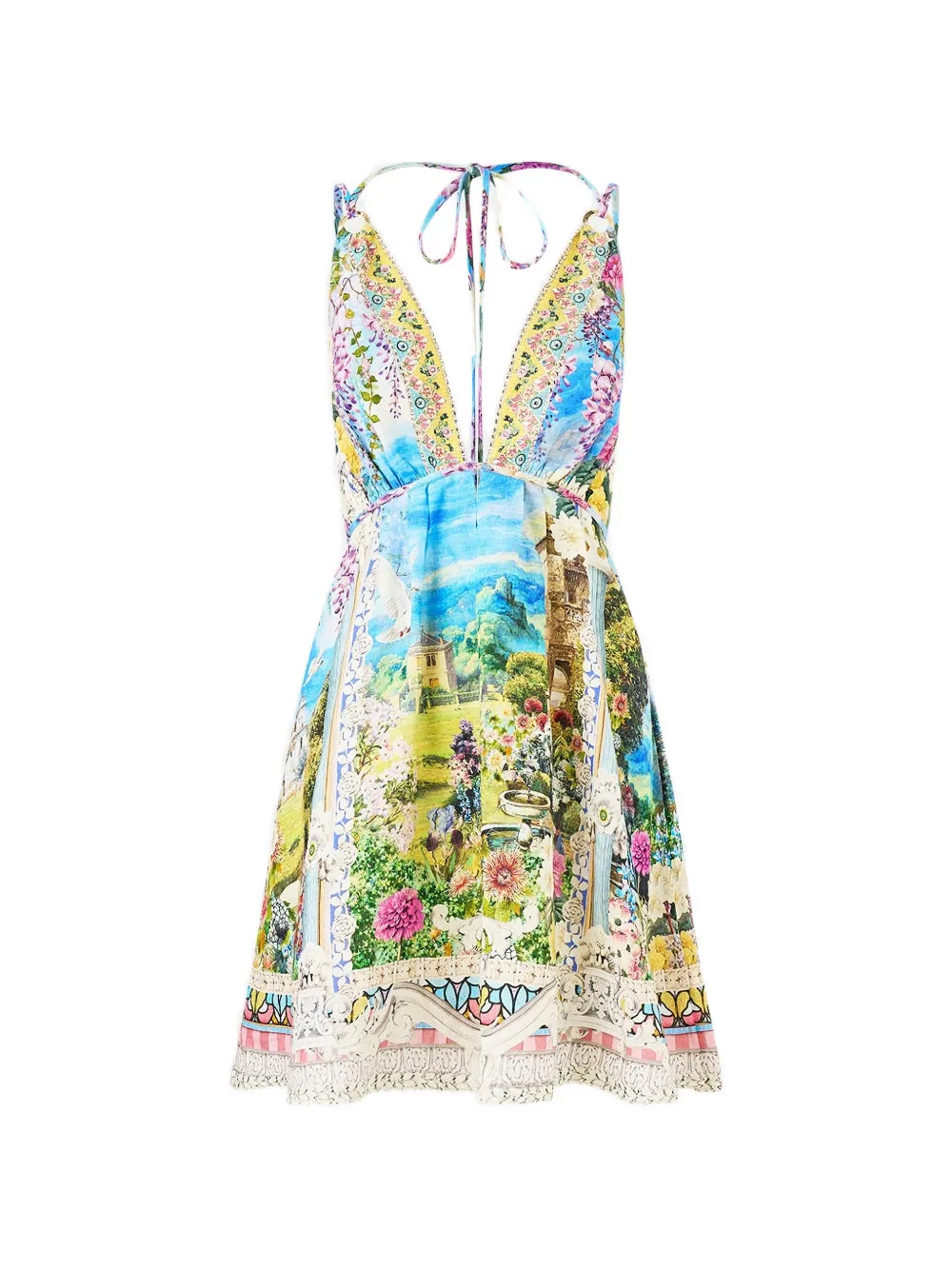 Camilla Navás Nouveau flared hardware dress - Blu