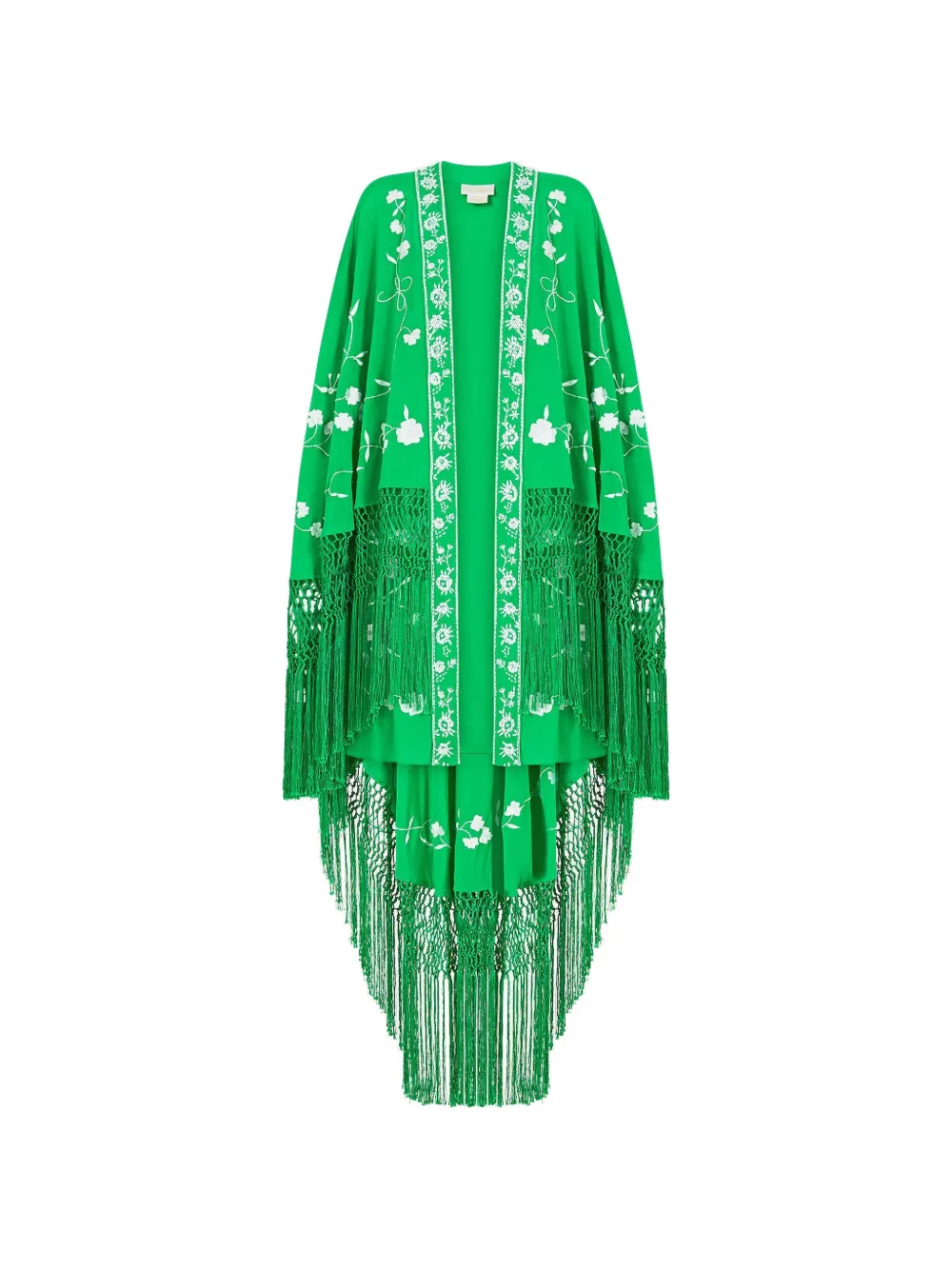 Camilla Sacromonte Señorita draped high-low jacket - Grün