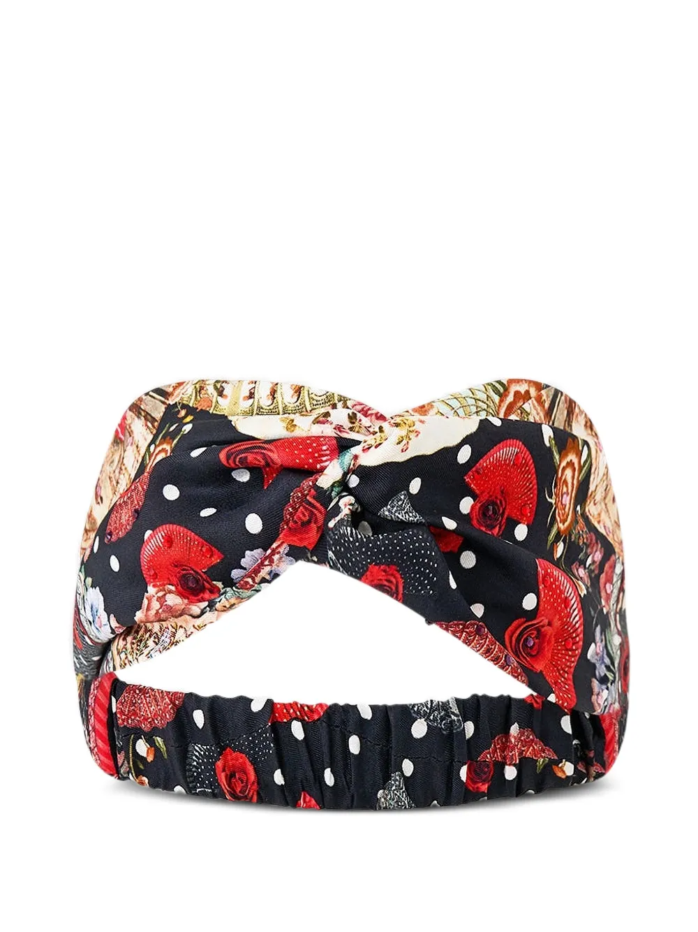 Camilla twisted patterned headband - Nero