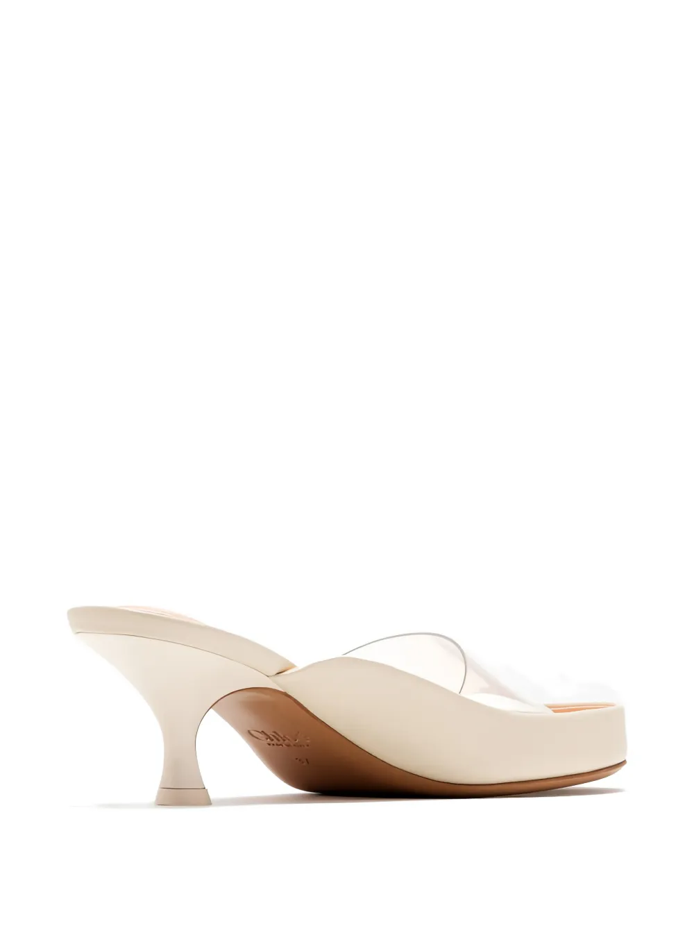  Chloé Junie Transparent-strap Mules - Neutrals 