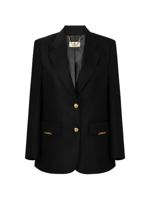 Elisabetta Franchi jewel plaques button blazer