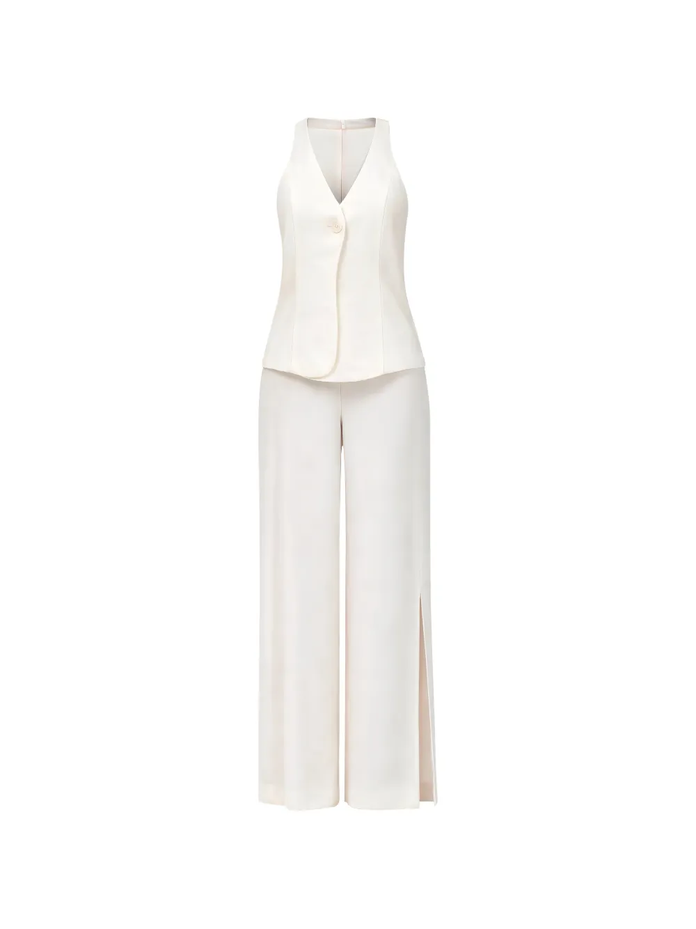 Armani Exchange V-neck jumpsuit - Bianco
