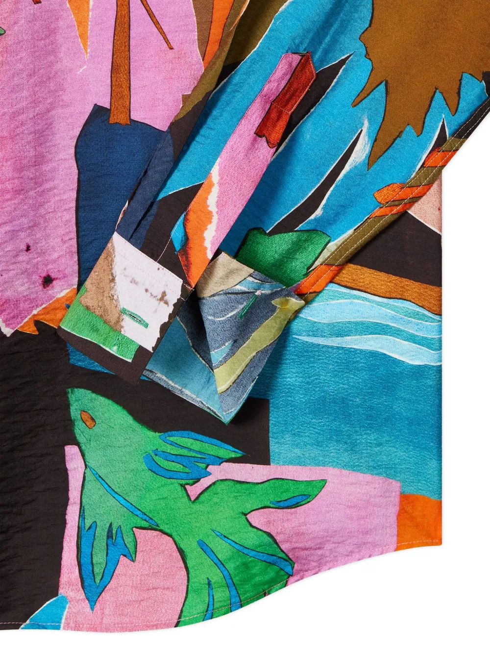 Paul Smith overhemd met bloemenprint en knopen Roze