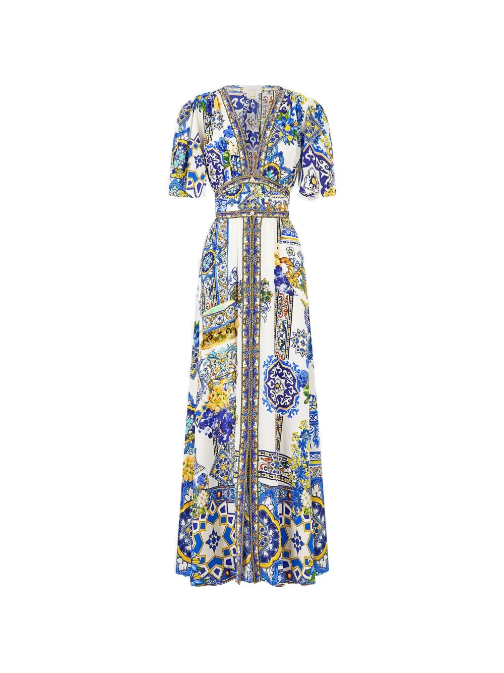 Camilla Abito con manica volant - Bianco