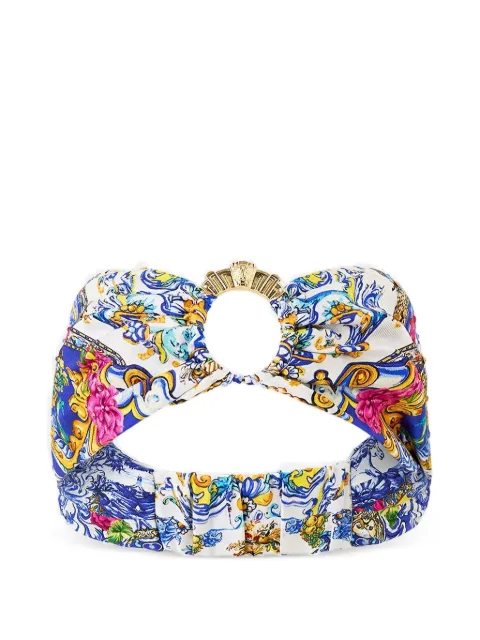 Camilla diadema con anillo estampado
