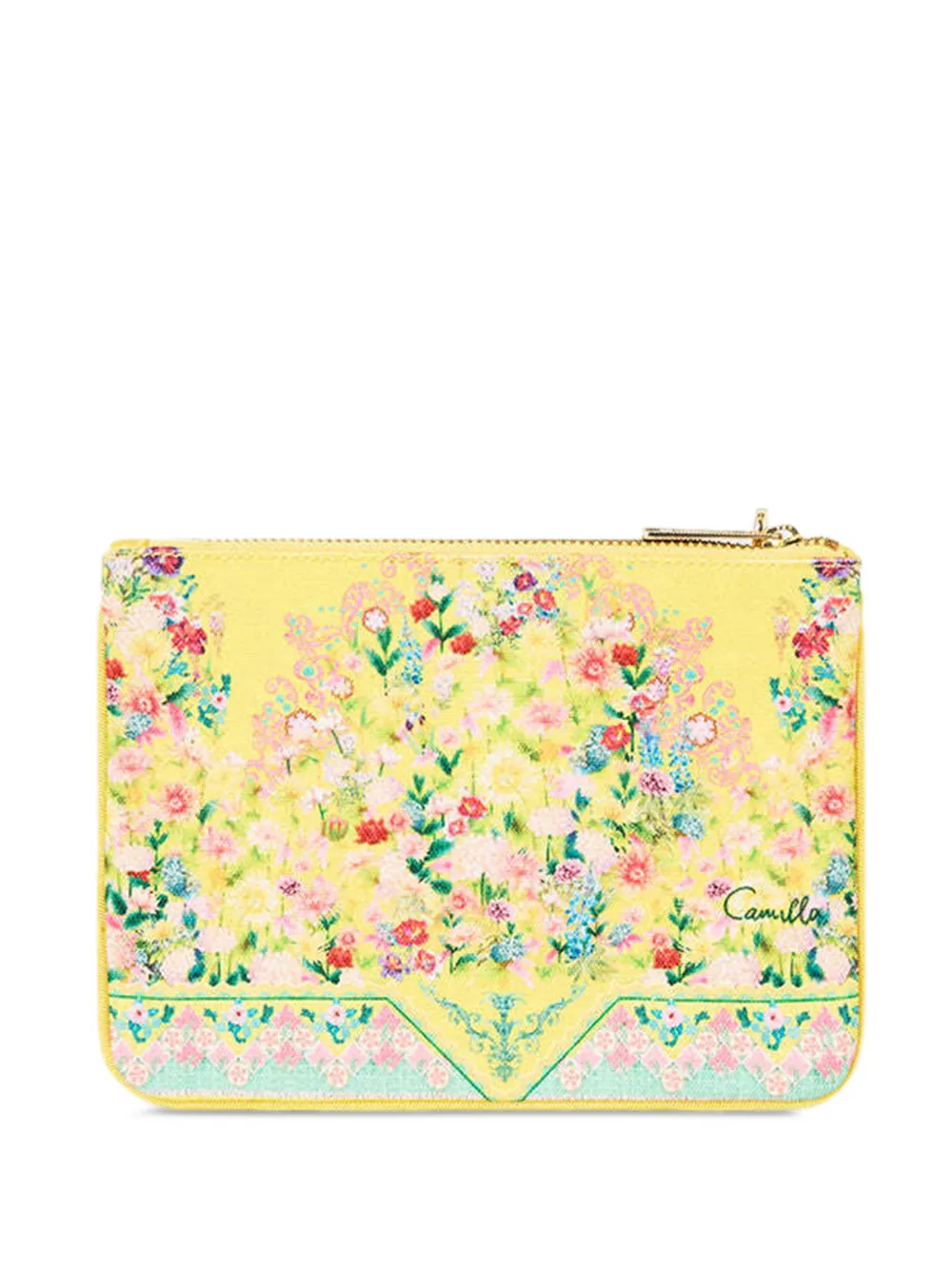  Camilla Floral Wallet - Yellow 