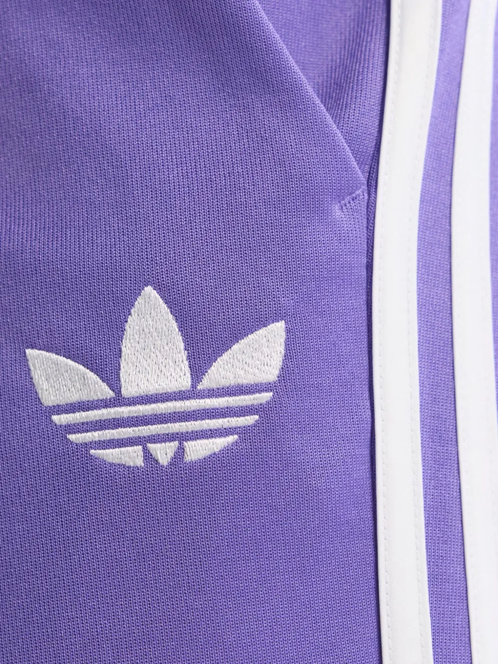 adidas x Bob Marley flared broek met zijstrepen Paars