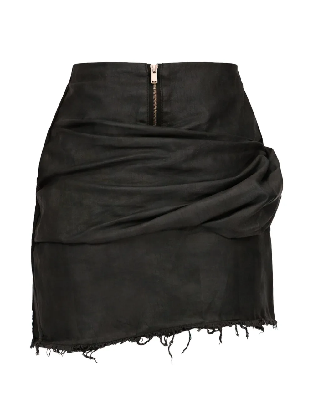  Rick Owens Draped Mini Skirt - Black 