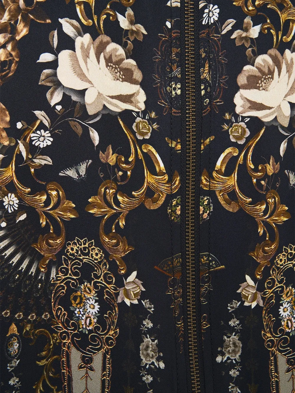  Camilla Flamenco Folklore Bomber Jacket - Blue 