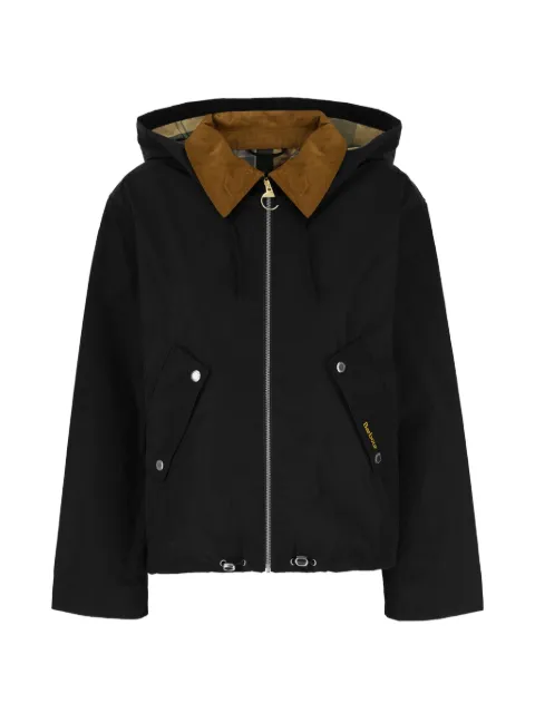 Barbour corduroy collar hooded jacket