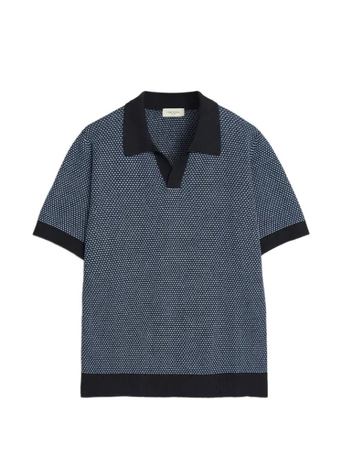 Piacenza Cashmere 패턴 폴로 셔츠