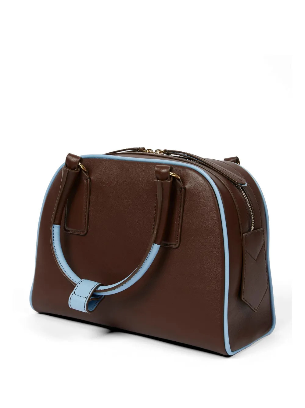  Paul Smith Piped Top Handle Satchel - Brown 