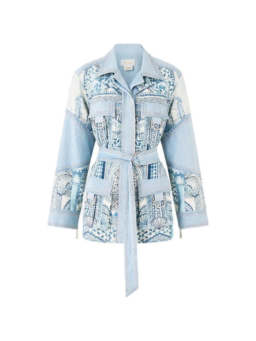 Camilla The Hum of the Alhambra patch pocket jacket - Blau