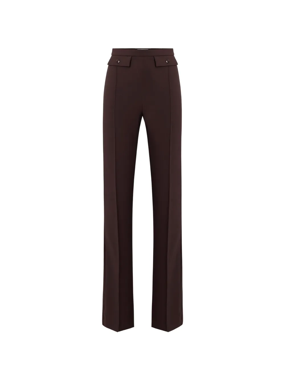 Elisabetta Franchi crepe trousers - Marrone