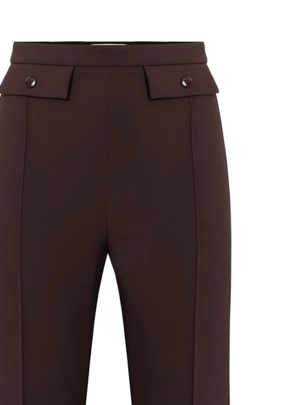 Elisabetta Franchi Crêpe broek Bruin