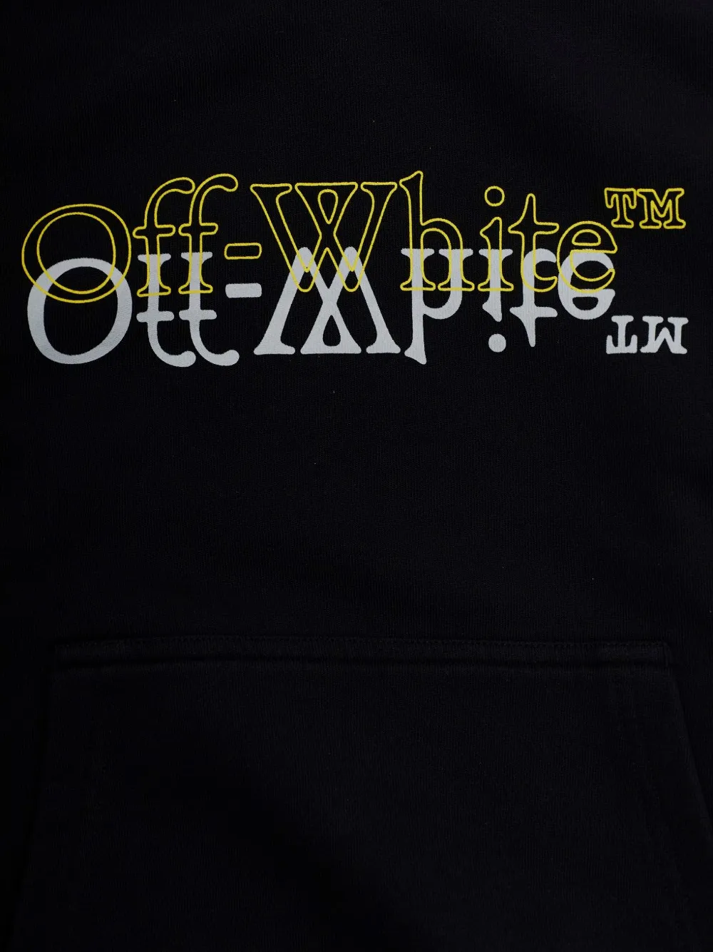 Off-White Kids Hoodie met logo Zwart