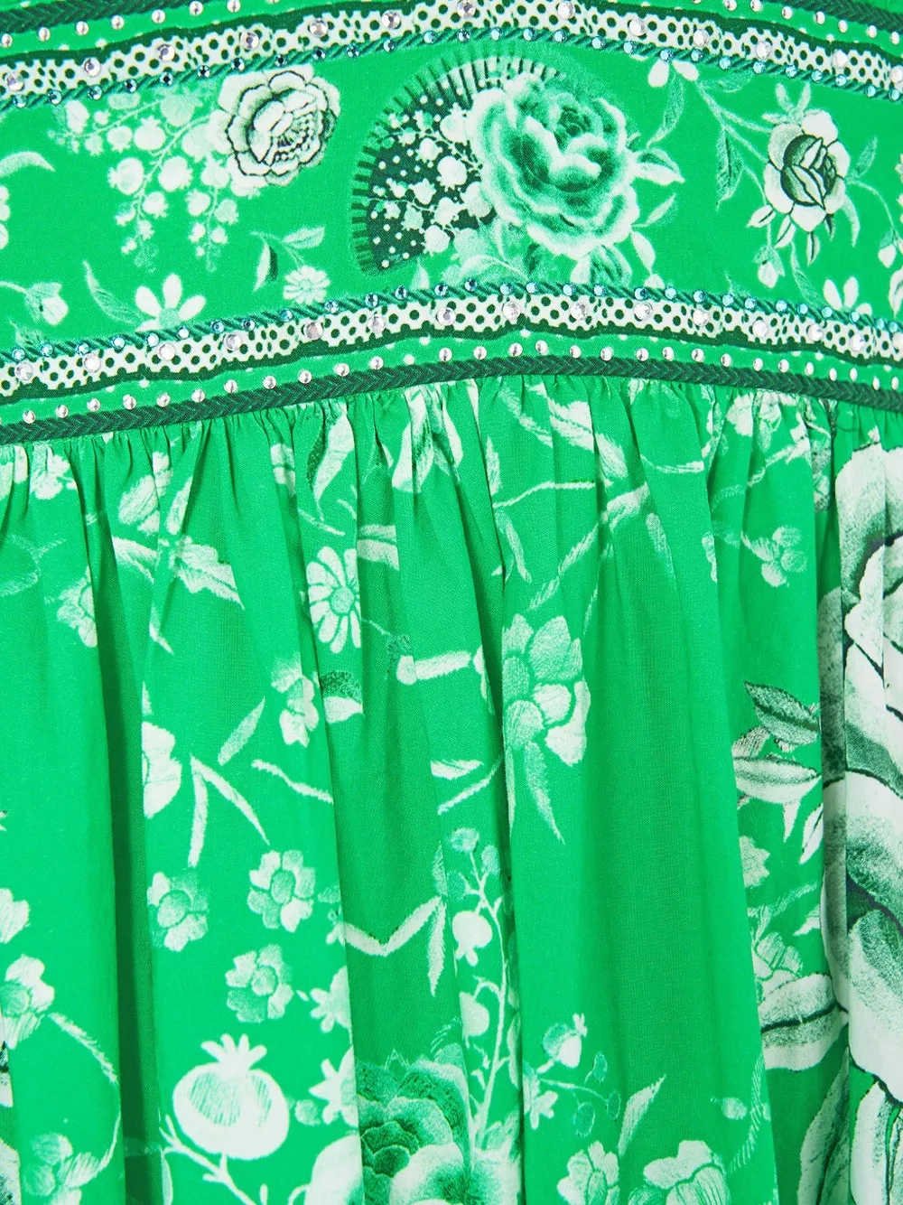 Camilla Sacromonte Señorita midi-jurk Groen