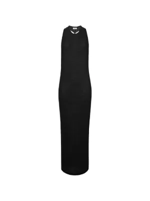 rick owens cotton jersey maxi dress Temple layered cotton jersey maxi dress in black - Rick Owens