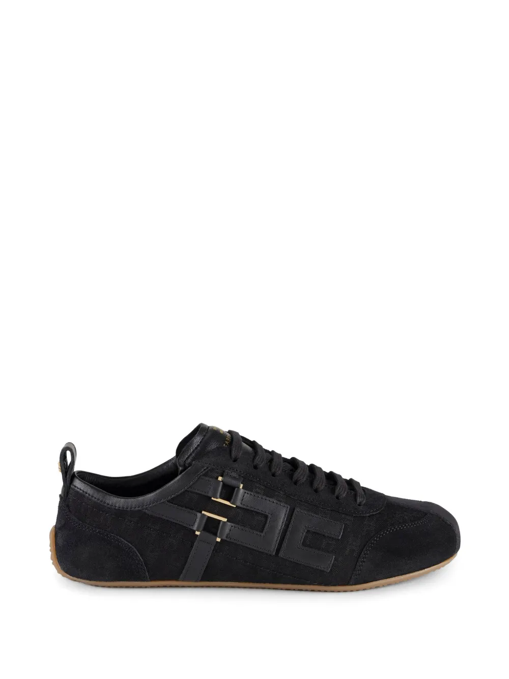 Elisabetta Franchi Sneakers met geborduurd monogram Zwart