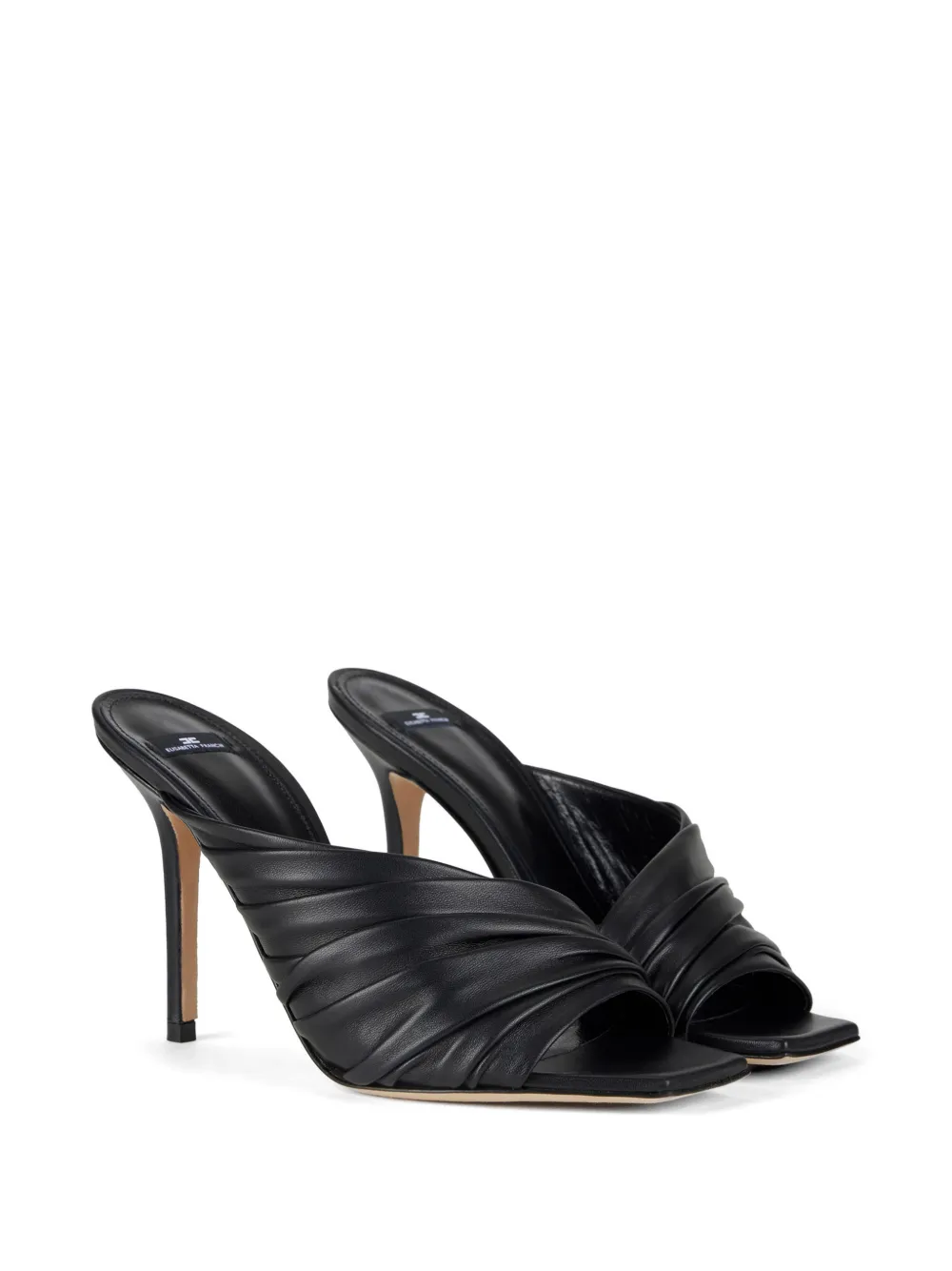 Elisabetta Franchi Sandalen met vierkante neus Zwart