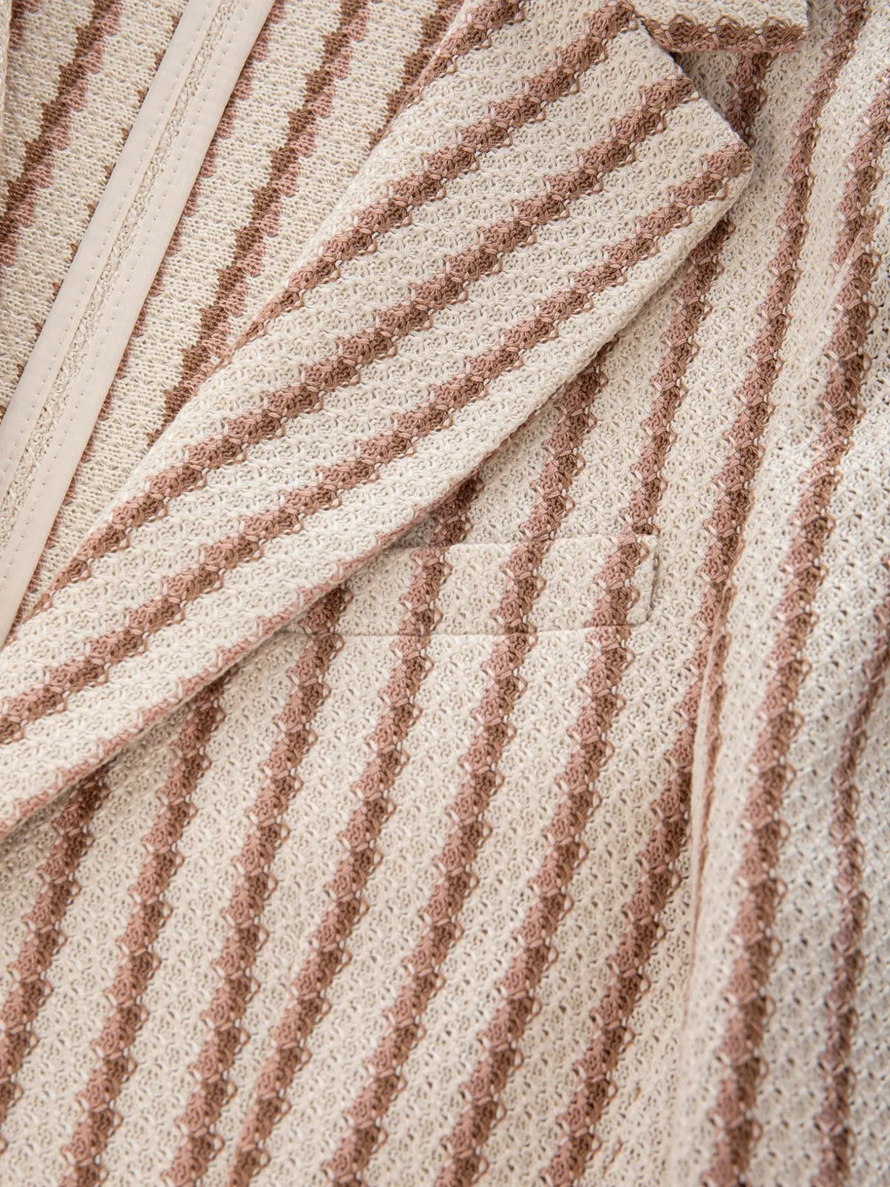  Circolo 1901 Striped Single-breasted Blazer - Neutrals 