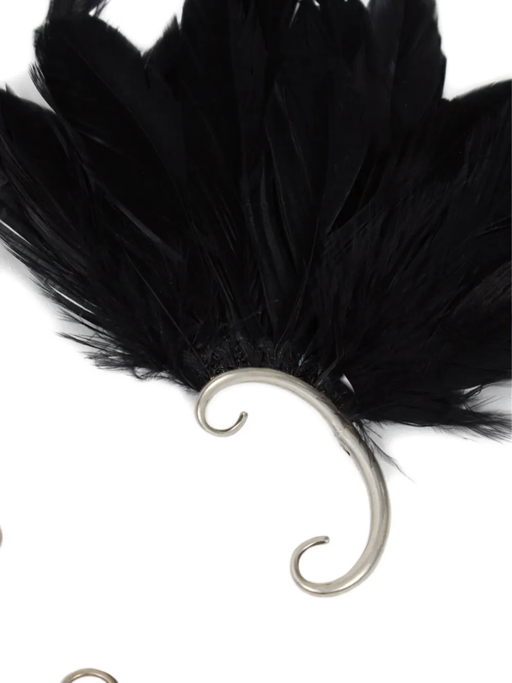  Ann Demeulemeester Tona Feather Ear Cuff - Silver 