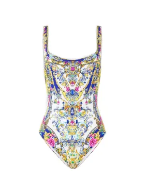 ETRO ペイズリー ワンピース水着 | ブルー | FARFETCH JP