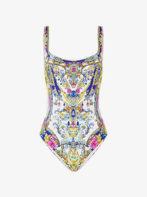 Camilla España Nirvana underwire square neck swimsuit