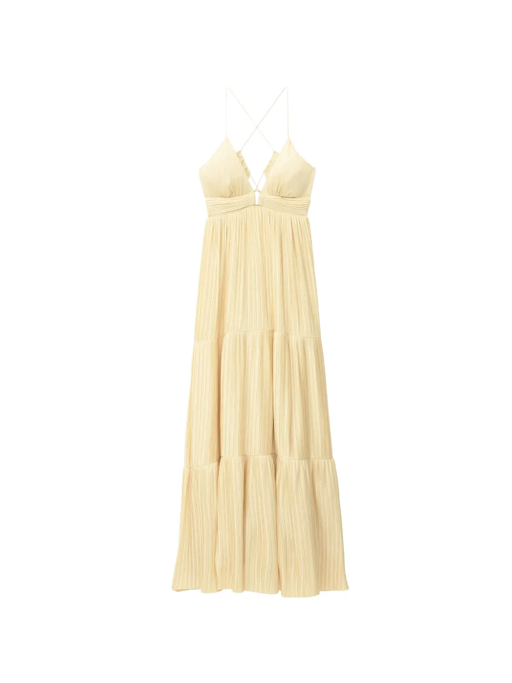 Ba&Sh Wasta pleated tiered-design dress - Toni neutri