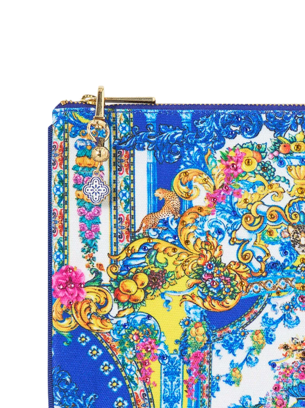  Camilla Small Floral-print Clutch Bag - Blue 
