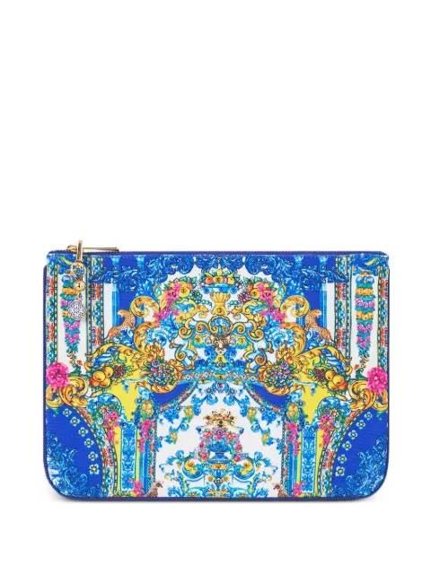 Camilla small floral-print clutch bag