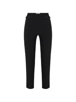 Elisabetta Franchi Bustier Trousers In Lightweight Crêpe And Satin