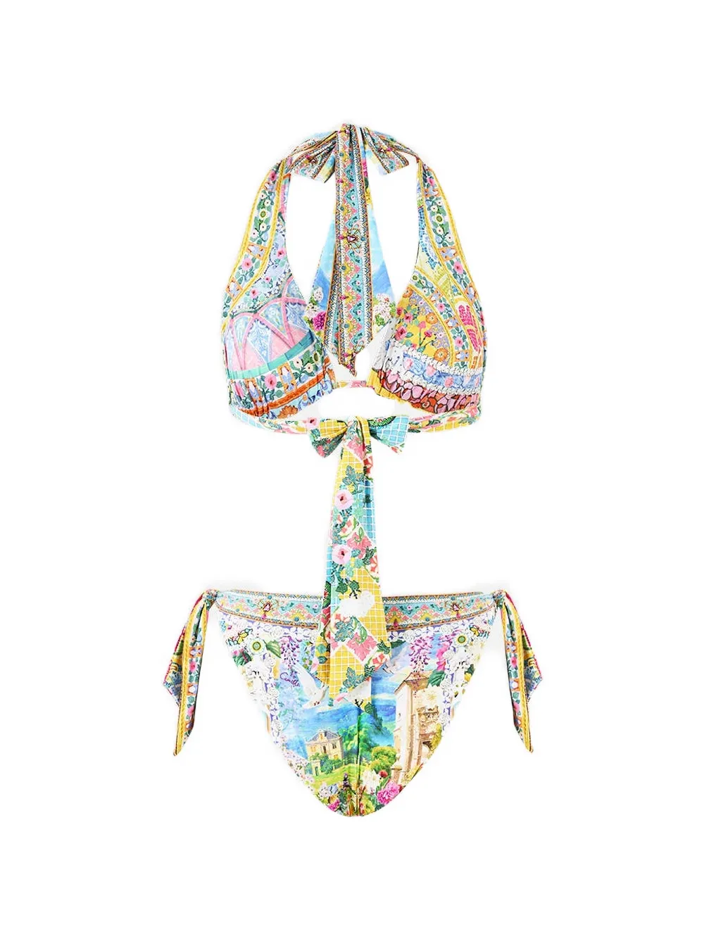 Camilla Navás Nouveau reversible tie bikini set - Blu