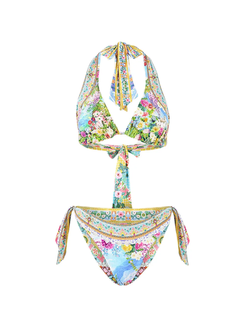 Camilla Navás Nouveau reversible tie bikini set - Blu