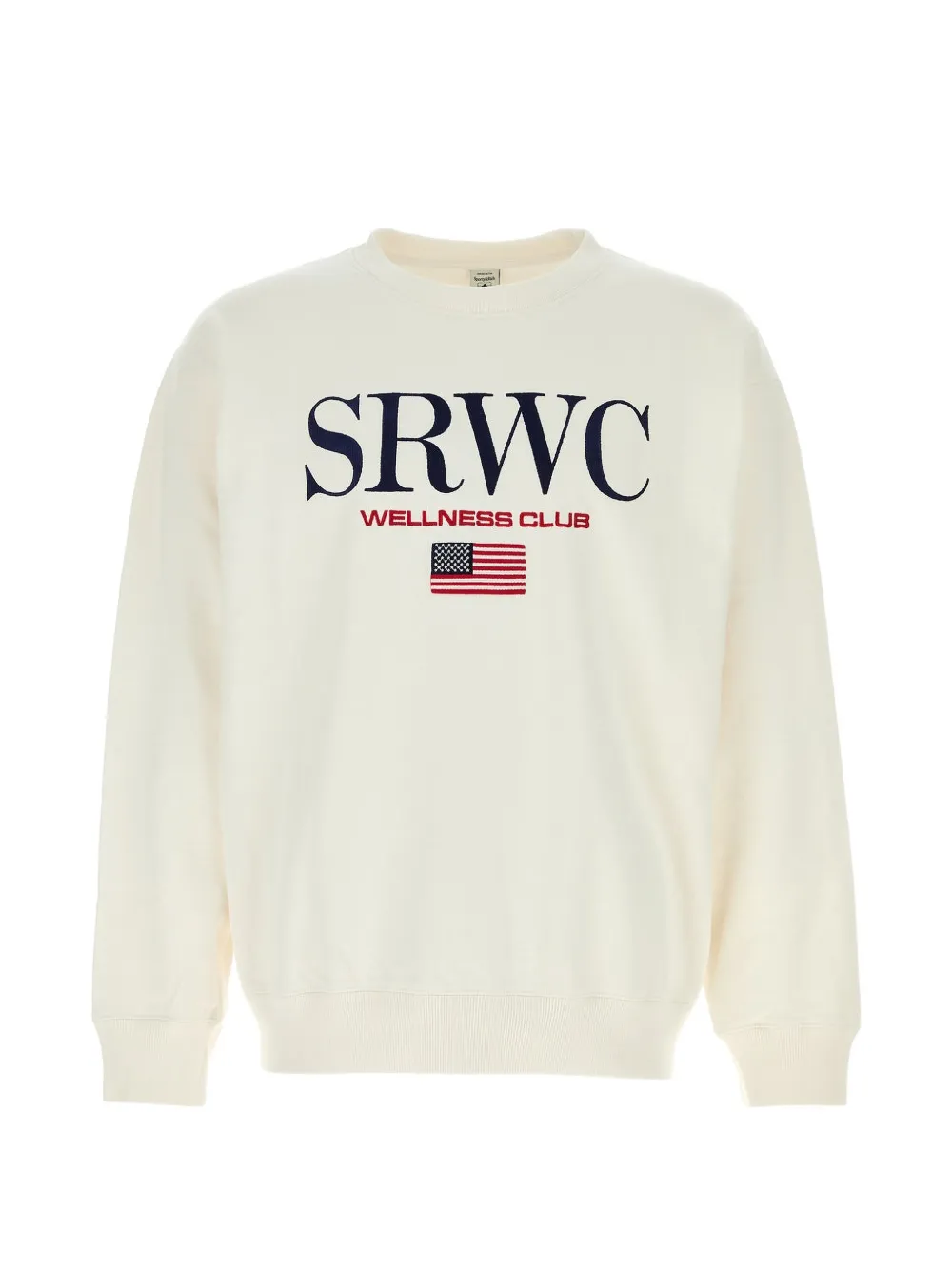 Sporty & Rich crew-neck embroidered sweatshirt - Bianco