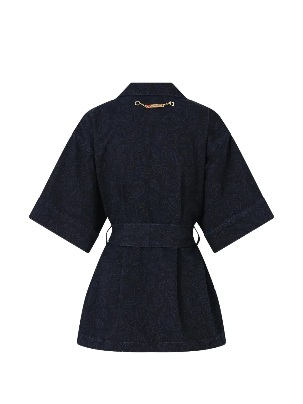  Camilla Double-breasted Belted Jacket - Blue 