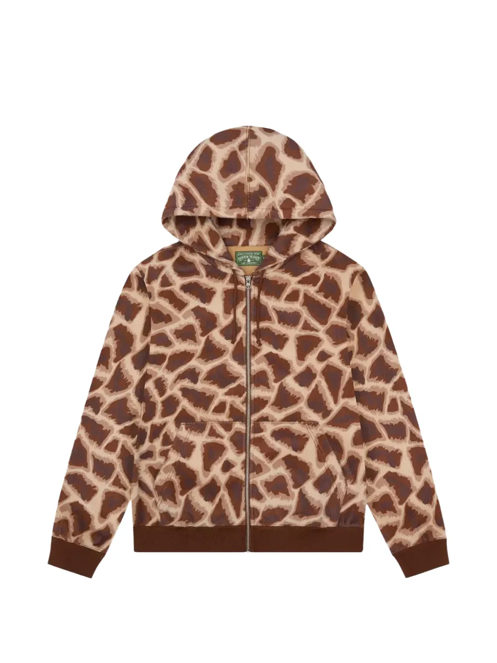Denim Tears giraffe-print hoodie - Marrone