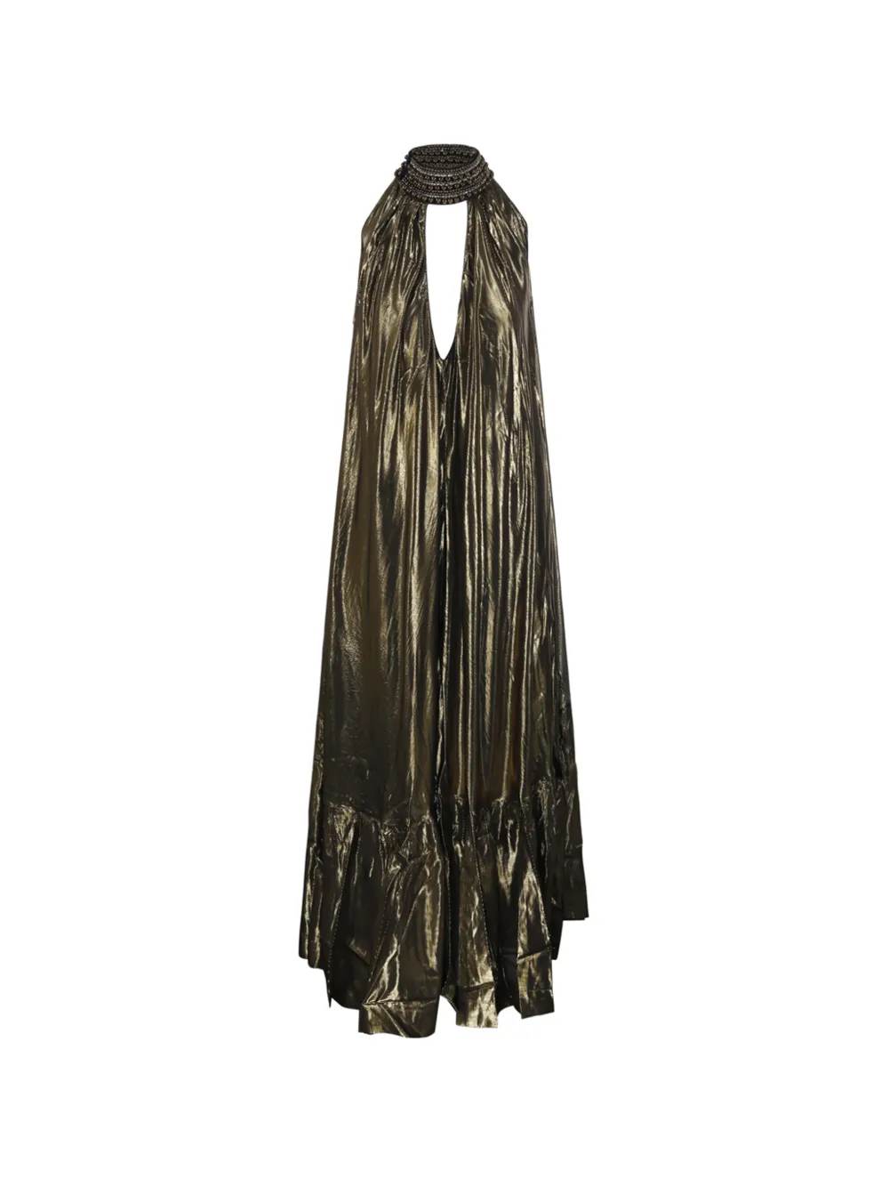 Mes Demoiselles Lumon beaded maxi dress - Effetto metallizzato