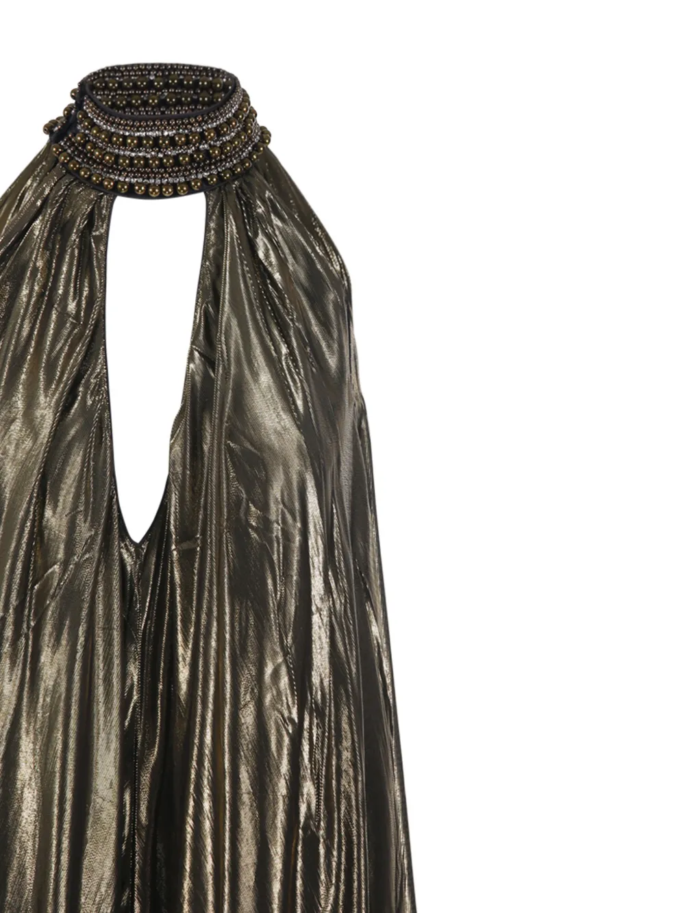Mes Demoiselles Lumon maxi-jurk met kralen Metallic